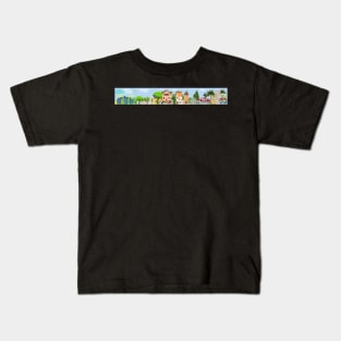 design inspired by an urban town, on the outskirts of the city Kids T-Shirt